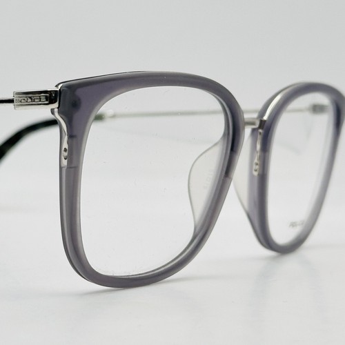 Police Eyeglasses Women Men Square Gray Silver Mod. AVENUE 3 VPL 561 NEW - 第 5/9 張圖片