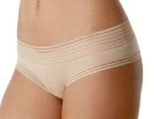 CALVIN KLEIN Striped Waistband Ult Soft Modal Nude Bikini Panty Womens M 6 XL 8