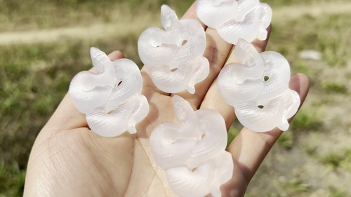 1pc  Natural Selenite stone crystal hand carved snake quartz Reiki healing 2" - Video 1 of 1