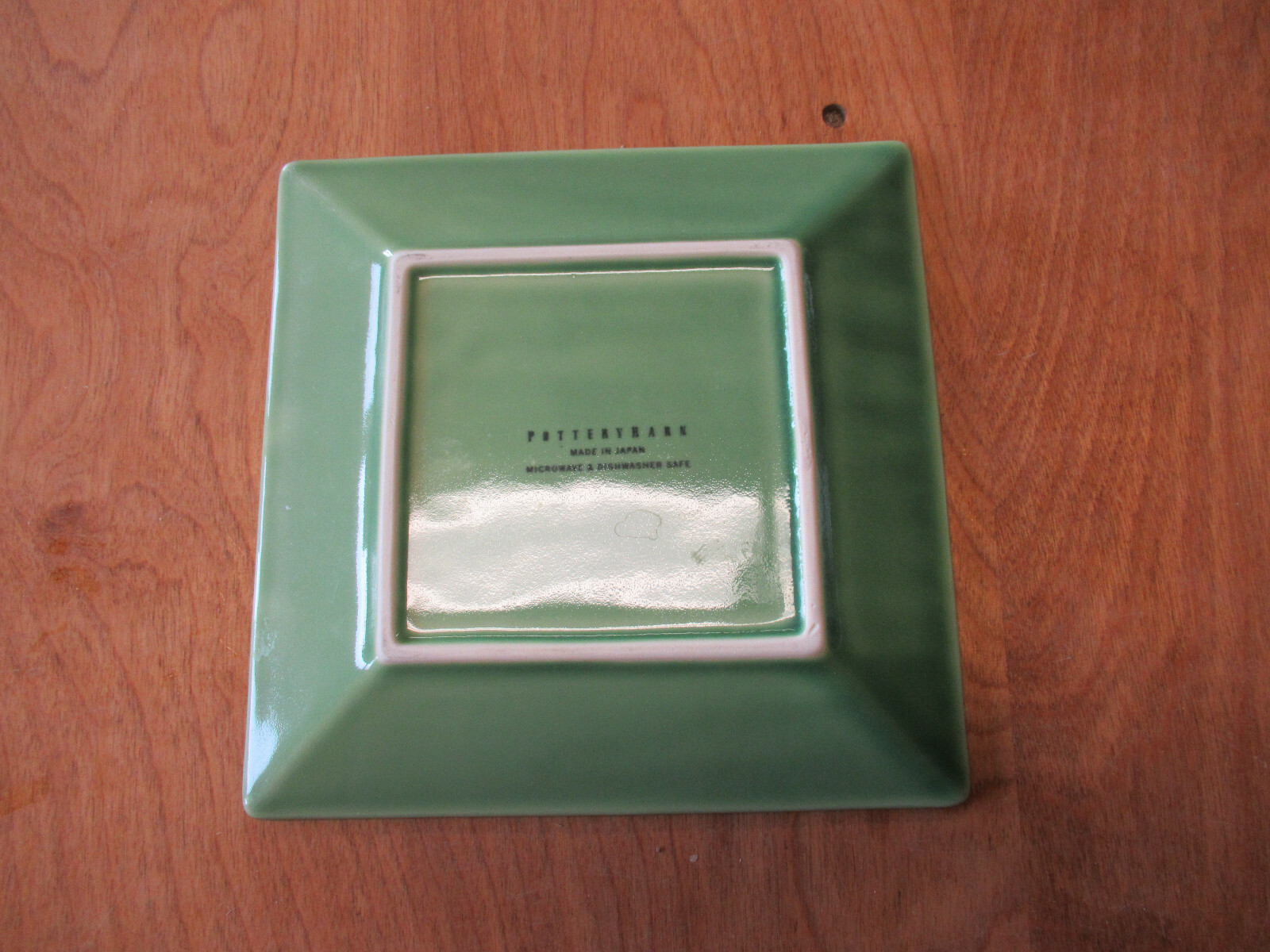 Pottery Barn Japan ASIAN SQUARE LIGHT GREEN Dinner Plate 10 1/2" 1