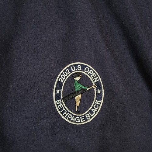 VTG 2002 US Open Ashworth Bethpage Black Packable Windbreaker Men's Sz XXL Navy - Picture 5 of 15
