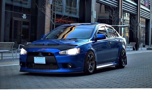 Car Bonnet Hood Bra For MITSUBISHI Lancer EVO X 10 2008 09 10 11 12 13 14 15 16 - Picture 11 of 22