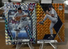 Jack Morris 2021 Mosaic ORANGE REACTIVE & WILL TO WIN PRIZM Minnesota Twins