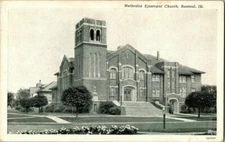 1930'S. METHODIST EPISCOPAL CHURCH. RANTOUL, ILL. POSTCARD. TM21