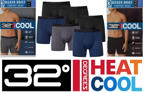 32 Grad Herren 3er Pack Comfort Mesh Boxershorts - Quick Dry - 1517588