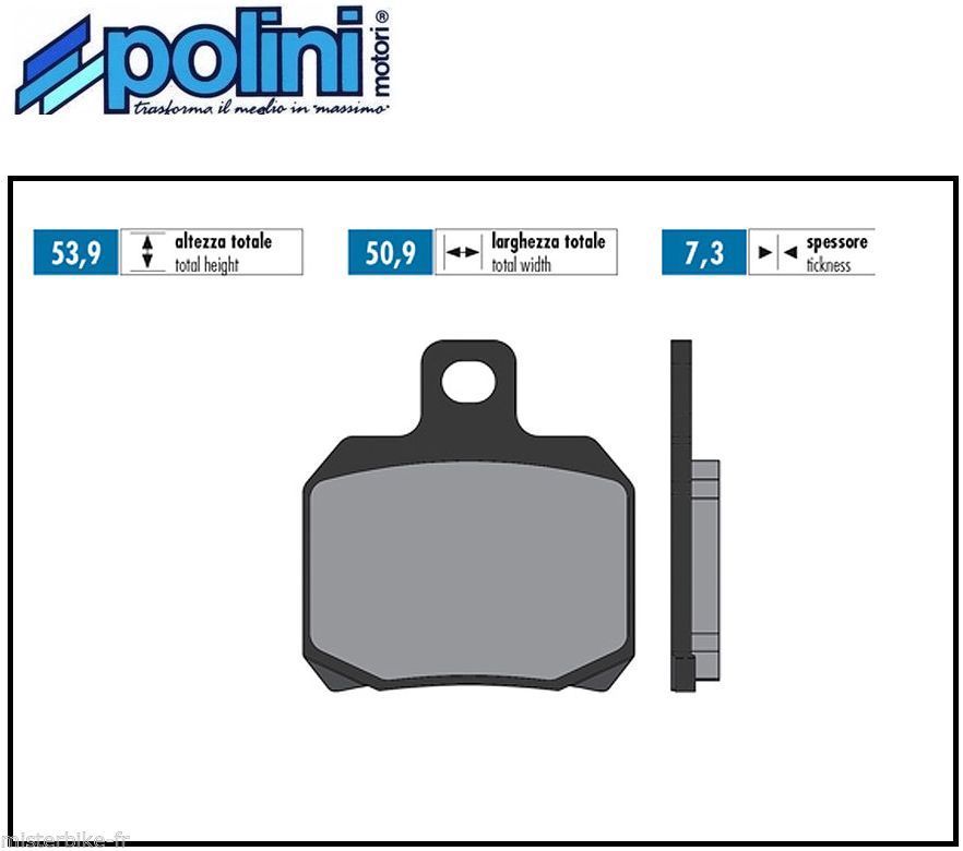 Plaquettes frein avant arrière Piaggio X9 125 kit complet Polini 2000 2001 2002