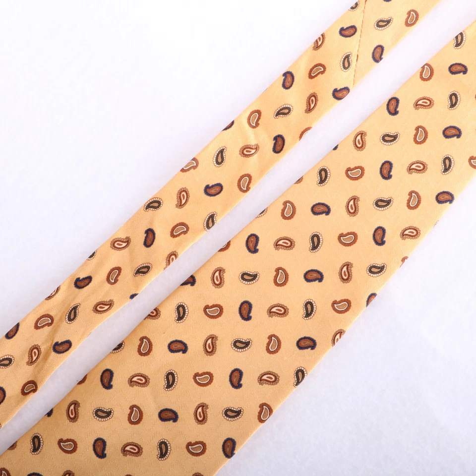 Jos. Corbata amarilla de seda A Bank Foto 3 de 4