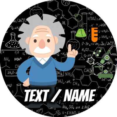 Einschulung Tortenbild Party Deko personalisiert Name Physik essbar Einstein neu