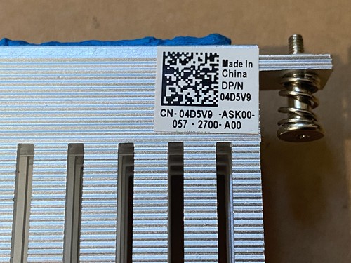 Genuine Dell Alienware Aurora R10 Ryzen Voltage Regulator Module Heatsink 4D5V9 - Picture 3 of 3