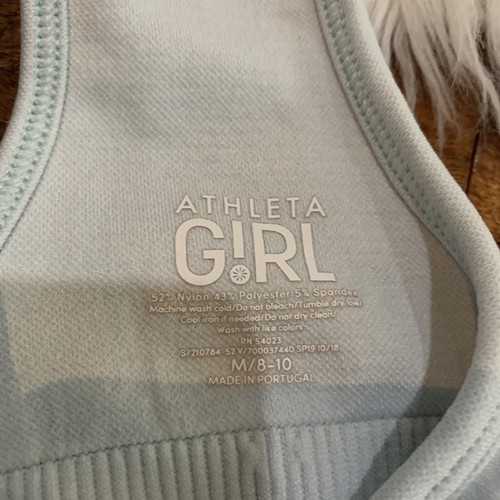 Athleta Girls Sports Bra Size Medium 8 10 Blue Athleisure Active - Picture 3 of 8