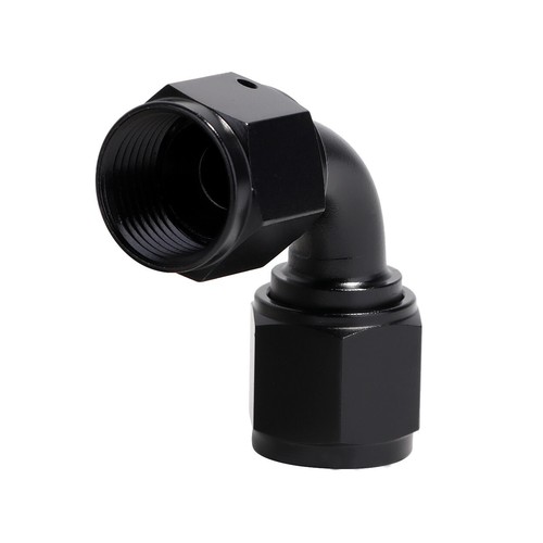LokoCar Swivel Coupler Union Fitting Adapter 10AN to 10AN Female 90 Degree Black - Picture 9 of 13