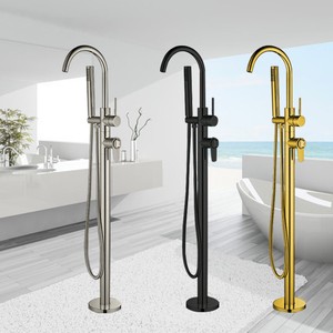 Floor Mount Clawfoot Tub Faucet Thermostatic Shower Valve