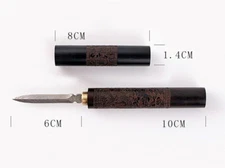 1Pcs Stainless Steel with Wooden Handle Puer Puerh Tea Knife Needle Ice Pick ...