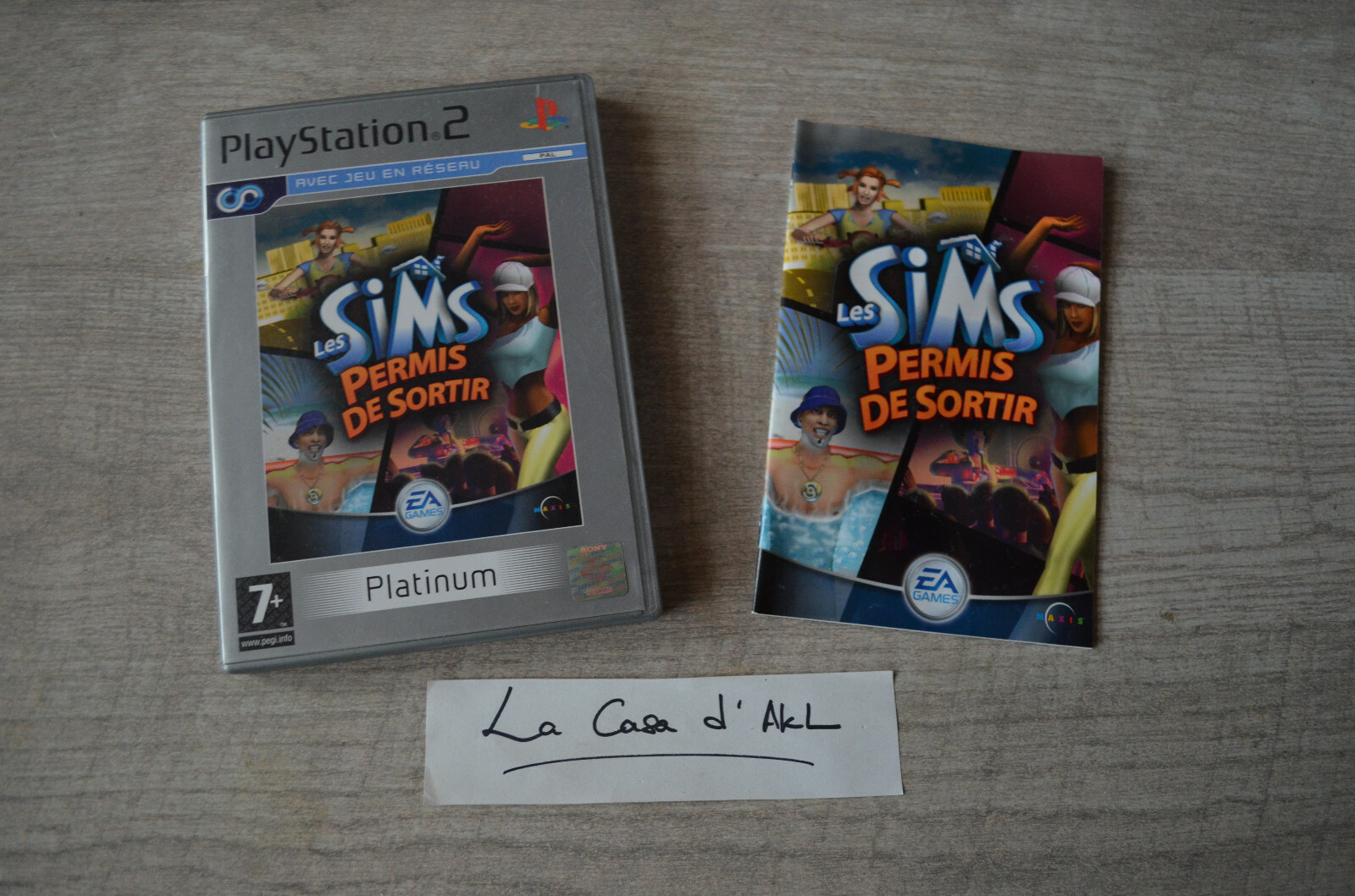 Les Sims Permis de Sortir complet sur Playstation 2 PS2 FR 