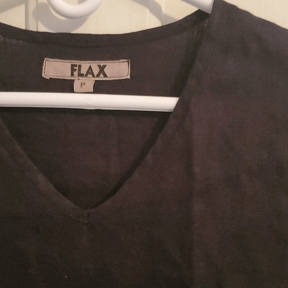 Flax Black Vneck Tunic - image 2