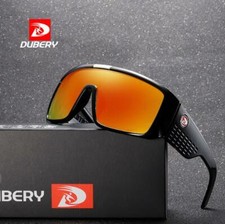 DUBERY Men Sport Sunglasses Large Frame Outdoor Driving Cycling UV400 Glasses