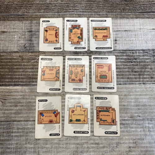 Vintage 1950's Clue Replacement Parts- Cards Complete Set of 21 Used See Photos - Picture 16 of 22