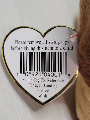 RARE RETIRED 1993 TY BEANIE BABY "BONES" THE DOG WITH PVC PELLETS/TAG ERRORS!! - Picture 6 of 12