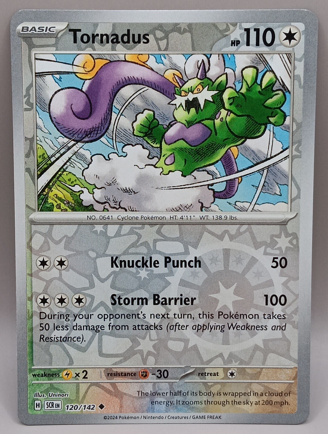 Pokemon -  Tornadus - 120/142 - Reverse Holo - Stellar Crown - NM/M - NEW