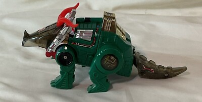 Hasbro TRANSFORMERS G2 Generation 2 Dinobots Triceratops SLAG GREEN 1993