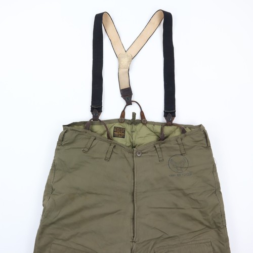 Pantalón de Vuelo Plumón de Ganso Ejército Eddie Bauer Ejército Fuerza Aérea De Colección Segunda Guerra Mundial A-8 USAF 40 - Imagen 2 de 12