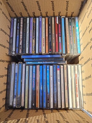 Lot Of 40 Vintage Cd Collection W/ Rock & More Estate Sale CDs, See Pics T3#389