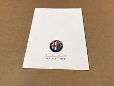 Vintage 1992 Alfa Romeo 164 & Spider Dealership Brochure