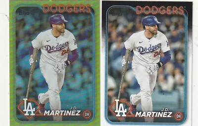 2014 Topps Gold Parallel & Base 492 J.D. Martinez Los Angeles Dodgers Lot of 2
