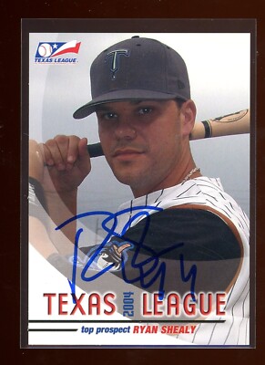 2004 Tulsa Drillers RYAN SHEALY Signed Card autograph auto ROYALS