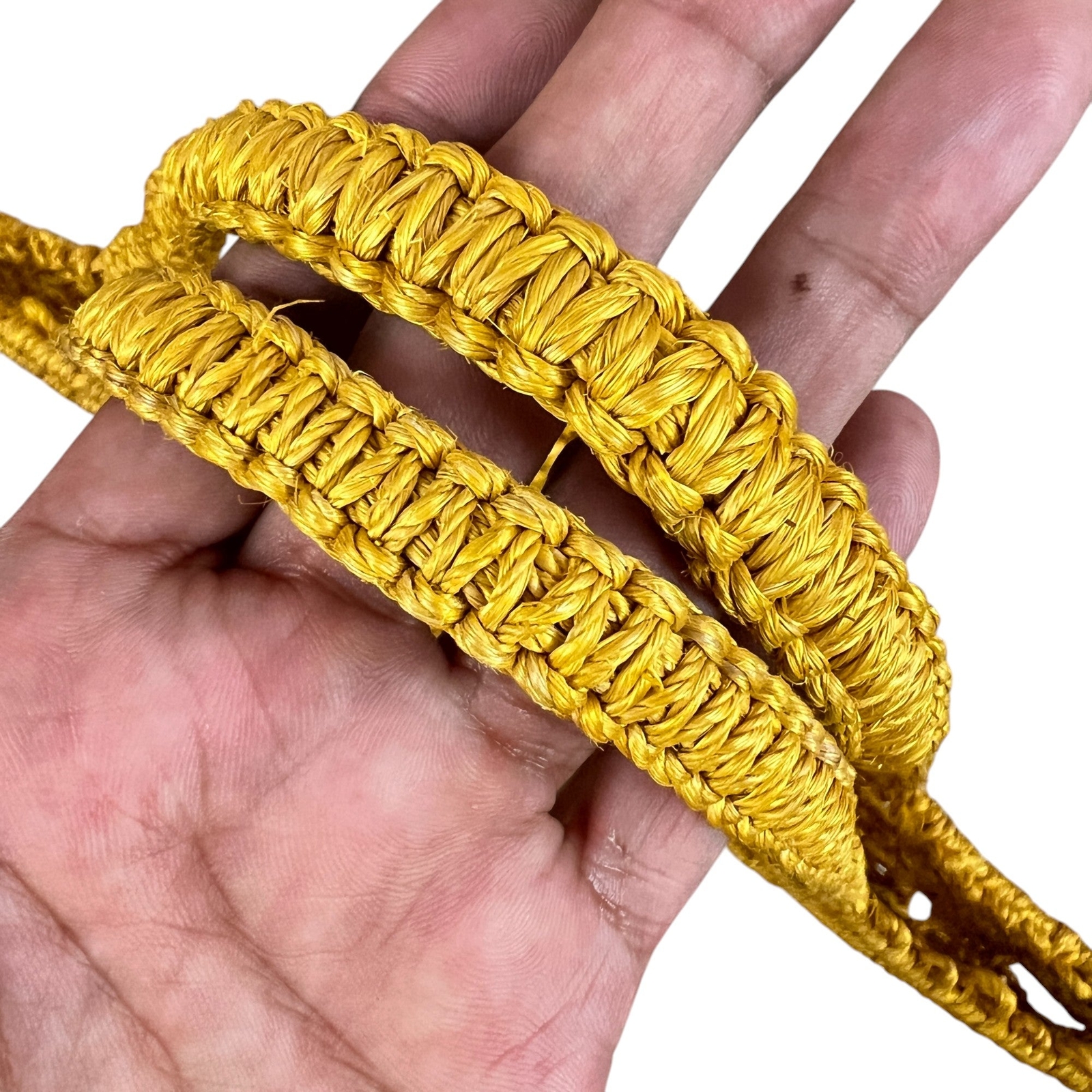 Yellow Macrame Tote - image 4