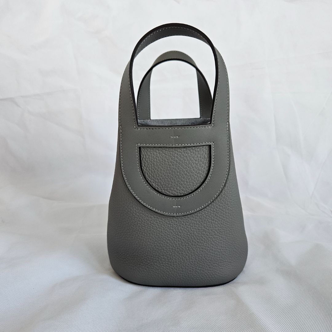 Hermès In The Loop 18 Bag in Clémence Taurillon Gris Meyer | eBay