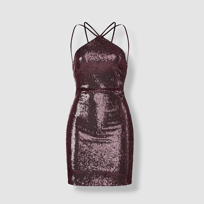 Halston Chiara Mini Dress, 4 / Red