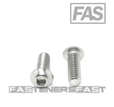(50) 1/4-20X3/4" Button Head Socket Cap Screw Stainless Steel Allen (50 PCS)