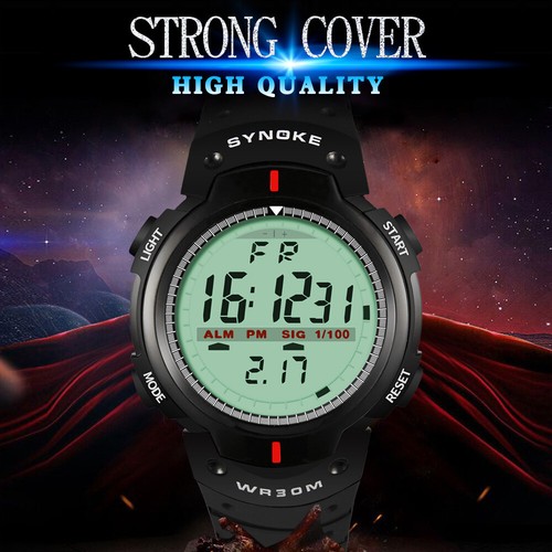 Reloj de Pulsera Hombre Pantalla LED Reloj Digital Reloj Deportivo Reloj Impermeable - Imagen 6 de 21