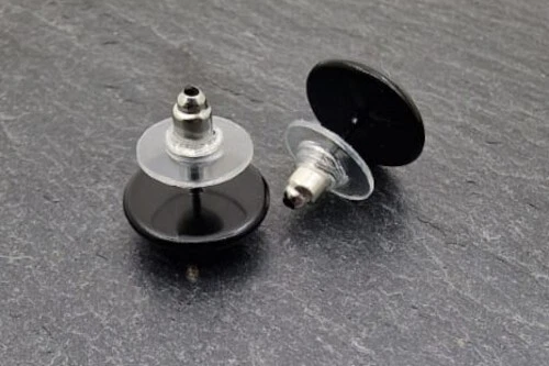 Ohrstecker 12mm Cabochons Leo mit Herz - Bild 2 von 2