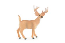 White-tailed Deer Toy, Buck, Realistic Hand Painted, Rubber,4 Inches CH943 BB208