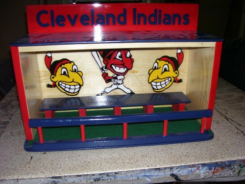 Cleveland Indians Bobble heads display case 1950 logos shipped dis-assembled - Picture 11 of 12