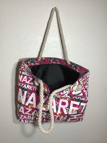 SUMMER TOTE LARGE BEACH BAG WATERPROOF CASUAL WITH ZIPPER NO DESIGNER. - Picture 2 of 10