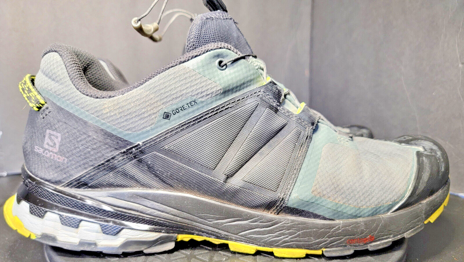 Scarpe da trekking Salomon XA verdi nere gialle da uomo taglia 12 5