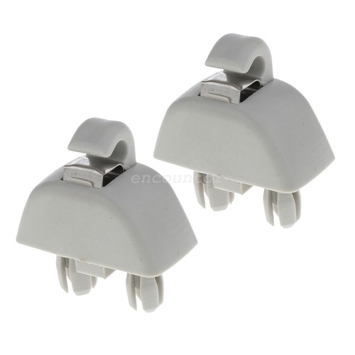 2pack Car Interior Sun Visor Hook Bracket 4F0857561 for VW Passat Gray - Picture 7 of 9