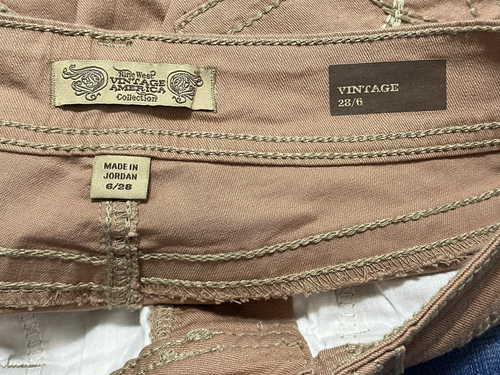 Nine Wear The Vintage Brady Bermuda Shorts Size 6 / 28 Toast Stretch Denim NWT - Picture 6 of 6
