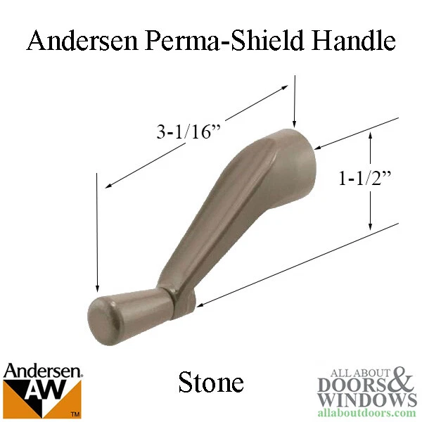 Andersen Window Operator Crank Handle For Perma Shield Windows Stone Handle - Image 2 of 2