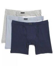 Calvin Klein 3 Pack Pima Cotton Stretch Boxer Briefs, Men  s Size Small