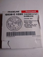 New in box, Honeywell Tradeline Q539 C 1020 Thermostat Subbase Cooling only