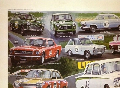 2xPrints Motor Racing BTCC Champions 1958-84 & 1985-2007-Mini, Ford, Alfa, - Bild 7 von 9