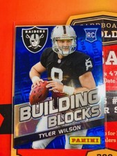 V86 Tyler Wilson - 2013 Panini Prizm Football BLUE Building Blocks RC Rookie 