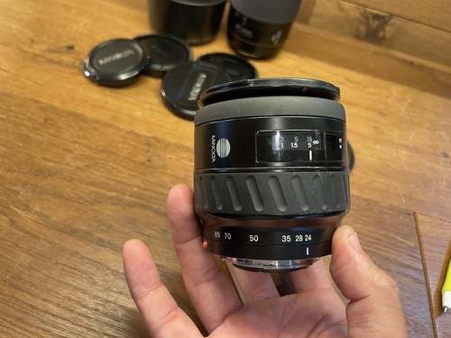 *Mint* Minolta AF Zoom 24-85mm F/3.5-4.5 & 75-300mm F/4.5-5.6 D Lens Sony A /JPN - Picture 3 of 24