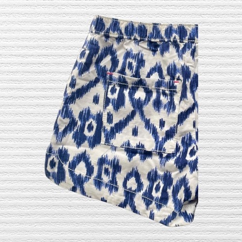 New OshKosh B'Gosh Girls Ikat Print Sun Shorts Blue White Elastic Waist Size 7 - Picture 9 of 13