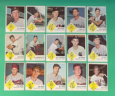 1963 FLEER BASEBALL COMPLETE SET #1-66 VG CONDITION (NO CHECKLIST)