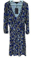 Great Plains Destiny Combo Jersey Wrap Top Dress Size L Day Dress
